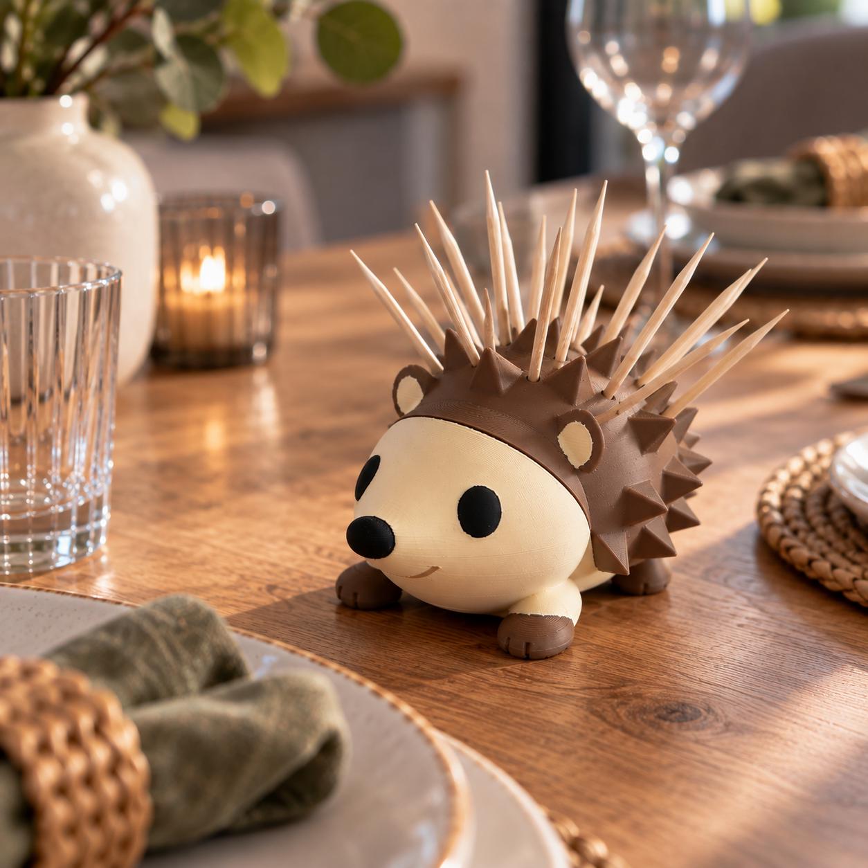 Igel Zahnstocherhalter aus 3D-Druck | Niedliche Tischdeko Ig